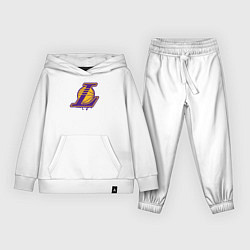 Костюм хлопковый детский Lakers team, цвет: белый