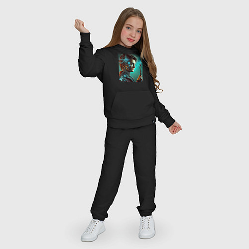 Детский костюм Harry Potter - cyberpunk fantasy / Черный – фото 3