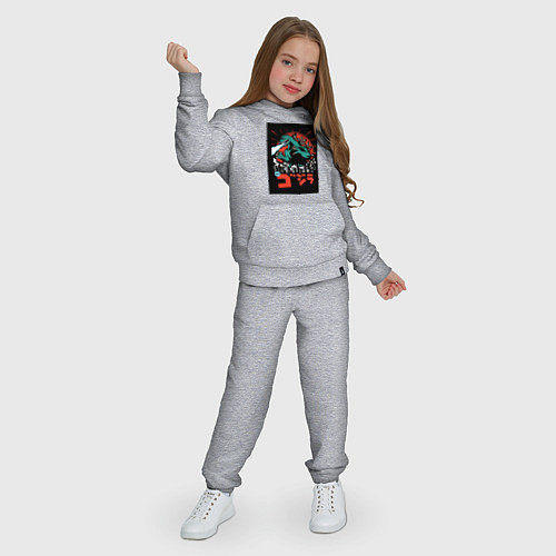 Детский костюм Годзилла поп-арт / Меланж – фото 3