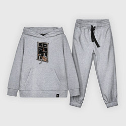 Костюм хлопковый детский Guitar song, цвет: меланж