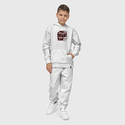 Костюм хлопковый детский Автомобили для стритрейсинга, цвет: белый — фото 2