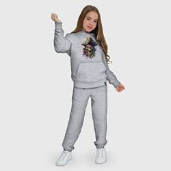 Костюм хлопковый детский Пиратский череп, цвет: меланж — фото 2