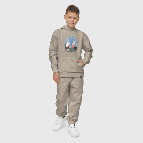 Детский костюм Яйцо с ушами / Миндальный – фото 4