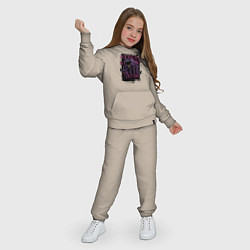 Костюм хлопковый детский Кот дремот Catnap, цвет: миндальный — фото 2