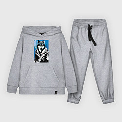 Детский костюм Волк в мегаполисе - нейроарт