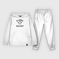 Костюм хлопковый детский Аллергия на ерунду, цвет: белый