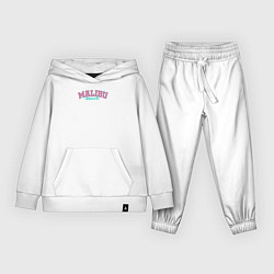 Костюм хлопковый детский Malibu Beach text, цвет: белый