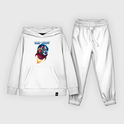 Костюм хлопковый детский Том и Джерри - космическое приключение, цвет: белый