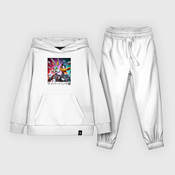 Костюм хлопковый детский Киборги Багз Банни и Даффи Дак из Луни Тюнз, цвет: белый