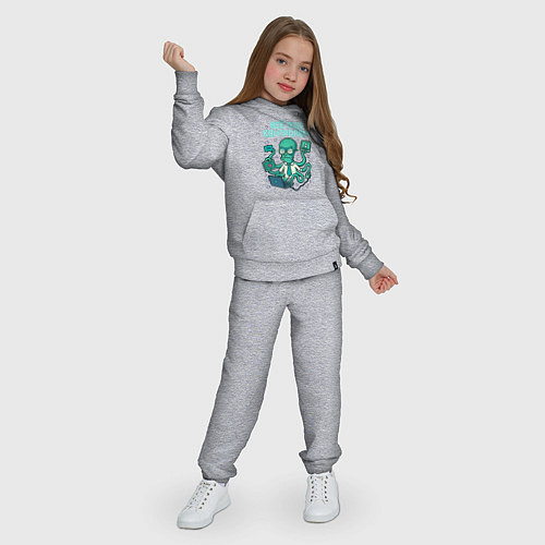 Детский костюм Все под контролем, осьминог сисадмин / Меланж – фото 3