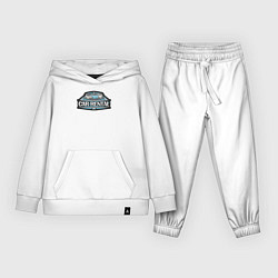 Костюм хлопковый детский Прокат автомобилей, цвет: белый