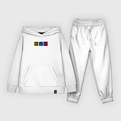 Костюм хлопковый детский Help me - для дизайнеров, цвет: белый