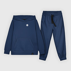 Костюм хлопковый детский Символ алатырь - оберег русича, цвет: тёмно-синий