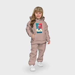 Детский костюм оверсайз Zoidberg: Why not?, цвет: пыльно-розовый — фото 2