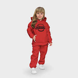 Детский костюм оверсайз Nissan club, цвет: красный — фото 2
