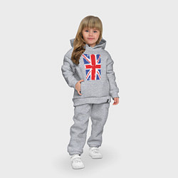 Детский костюм оверсайз Британский флаг, цвет: меланж — фото 2