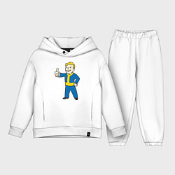 Детский костюм оверсайз Fallout Boy, цвет: белый
