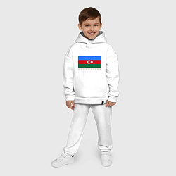 Детский костюм оверсайз Азербайджан, цвет: белый — фото 2
