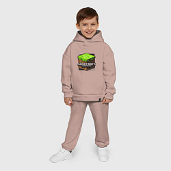 Детский костюм оверсайз Minecraft: Pocket Edition, цвет: пыльно-розовый — фото 2