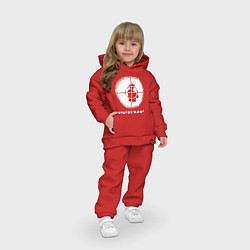Детский костюм оверсайз Public Enemy, цвет: красный — фото 2