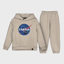 Детский костюм оверсайз Tardis NASA, цвет: миндальный