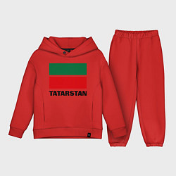 Детский костюм оверсайз Флаг Татарстана, цвет: красный