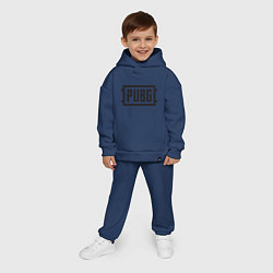 Детский костюм оверсайз PUBG, цвет: тёмно-синий — фото 2