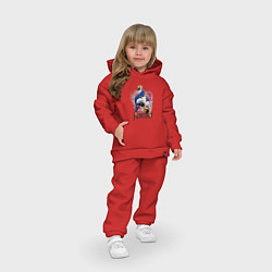 Детский костюм оверсайз Дзюдо: национальная команда, цвет: красный — фото 2