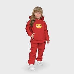Детский костюм оверсайз Borusse 09: dark, цвет: красный — фото 2
