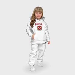 Детский костюм оверсайз Harvard university, цвет: белый — фото 2