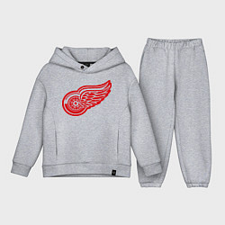 Детский костюм оверсайз Detroit Red Wings: Pavel Datsyuk, цвет: меланж