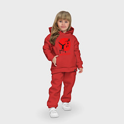 Детский костюм оверсайз Путь турника, цвет: красный — фото 2