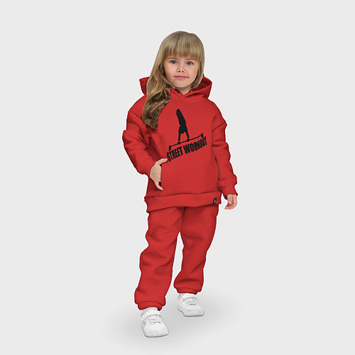 Детский костюм оверсайз Street WorkOut / Красный – фото 3