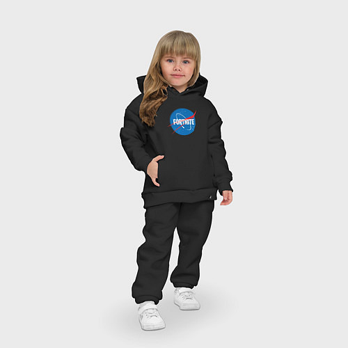 Детский костюм оверсайз Fortnite Nasa / Черный – фото 3