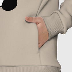 Детский костюм оверсайз Пандочка с сердцем, цвет: миндальный — фото 2