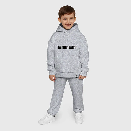 Детский костюм оверсайз Eminem: minimalism / Меланж – фото 4