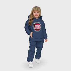 Детский костюм оверсайз FIAT logo, цвет: тёмно-синий — фото 2