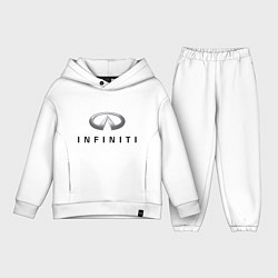 Детский костюм оверсайз Logo Infiniti, цвет: белый