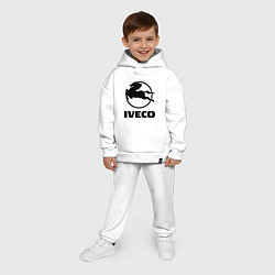 Детский костюм оверсайз Iveco, цвет: белый — фото 2