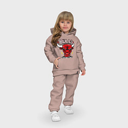 Детский костюм оверсайз Chicago Bulls est. 1966, цвет: пыльно-розовый — фото 2