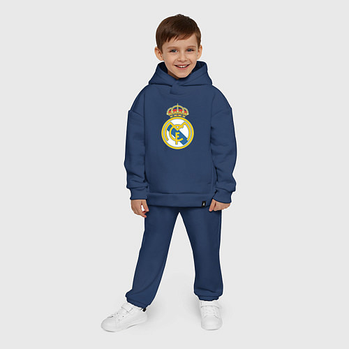 Детский костюм оверсайз Real Madrid FC / Тёмно-синий – фото 4