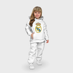 Детский костюм оверсайз Real Madrid FC, цвет: белый — фото 2
