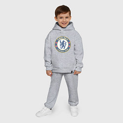 Детский костюм оверсайз Chelsea FC, цвет: меланж — фото 2
