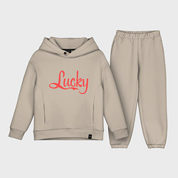 Детский костюм оверсайз Lucky logo