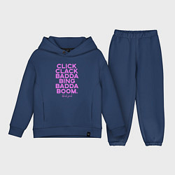 Детский костюм оверсайз Click Clack Black Pink