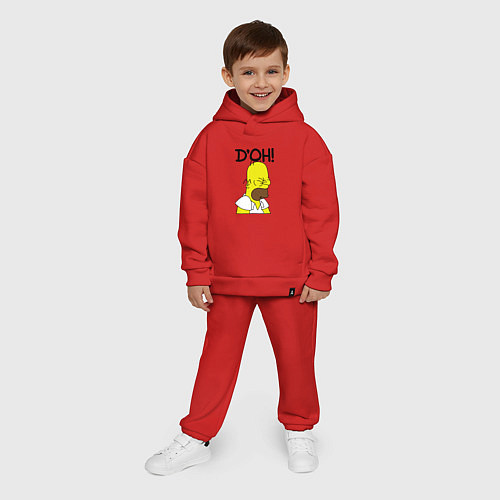 Детский костюм оверсайз Doh! / Красный – фото 4
