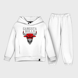 Детский костюм оверсайз Gangsta Bulls, цвет: белый