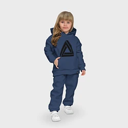 Детский костюм оверсайз Triangle Visual Illusion, цвет: тёмно-синий — фото 2
