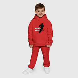 Детский костюм оверсайз Russian Red Hockey, цвет: красный — фото 2