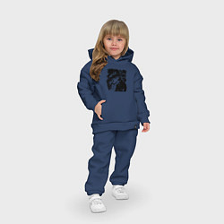 Детский костюм оверсайз JoJo, цвет: тёмно-синий — фото 2